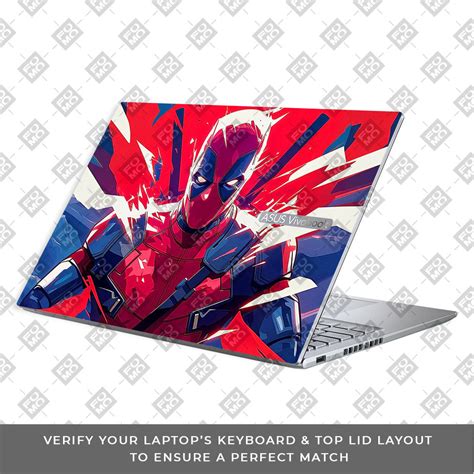Deadpool Power Burst Asus Vivobook 16X M1603QA 3D Laptop Skin