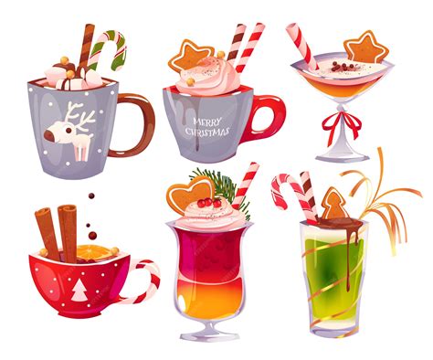 Christmas Drinks Clip Art