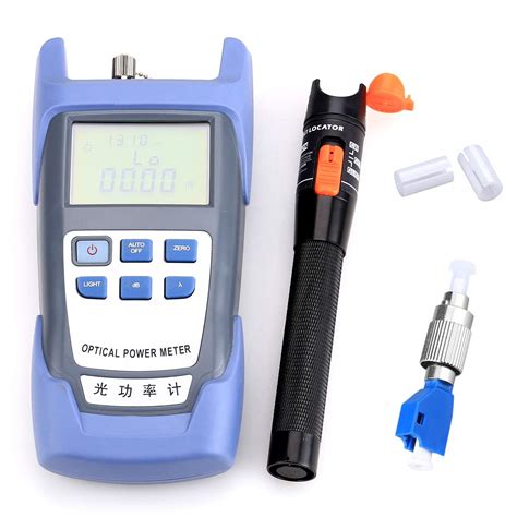 Fiber Optical Power Meter with 10mW Visual Fault Locator Optic Cable ...