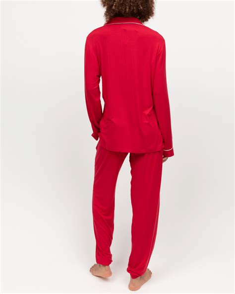 Montana Revere Jersey Pyjama Set Red @ TKD Lingerie