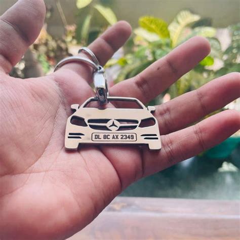 Buy Customized Number Plate Car Keychain Online at the Best Price