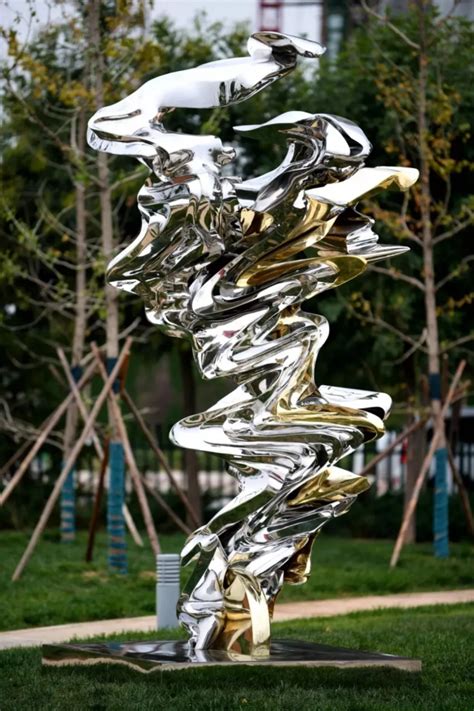 定制不锈钢城市雕塑抽象创意建筑户外园林景观雕塑摆件|手工艺|其他手工艺|凯亮不锈钢雕塑 - 原创作品 - 站酷 (ZCOOL)