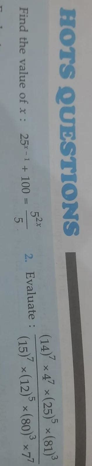 SIR/MAM please tell me question as follows step by step because I have ...