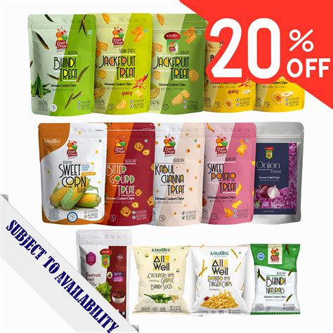 Natural Healthy Vacuum Fried Chips | Crispy Combo Snacks | FruitTreat ...