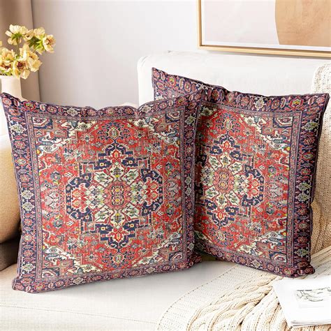 Amazon.com: ZSYTZL Boho Throw Pillow Covers 20x20 inch Set of 2,Soft ...