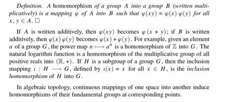 Defination and Examples of Homomorphism and Subgroups 的图像结果