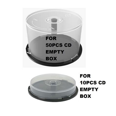 Empty CD / DVD Cake Box Storage Spindle Tub Case Container | Shopee ...