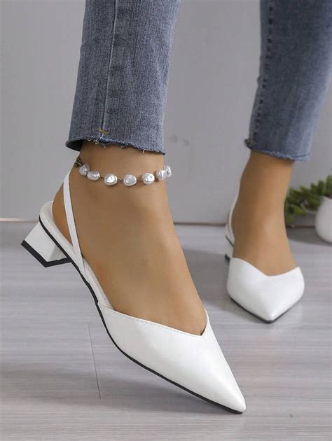 Women's Minimalist Elegant Chunky Heel Pumps With Fashionable Ankle ...