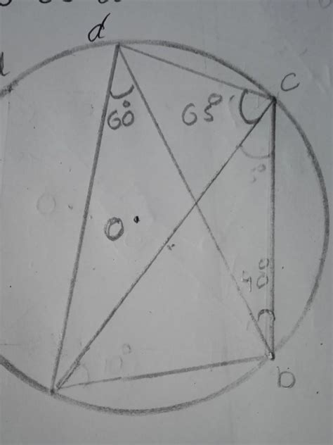 In the figure ABCD is a cyclic quadrilateral such that angle ADB=60 ...