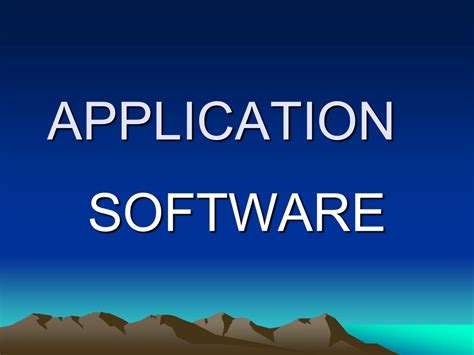 General Purpose Application Software 的图像结果