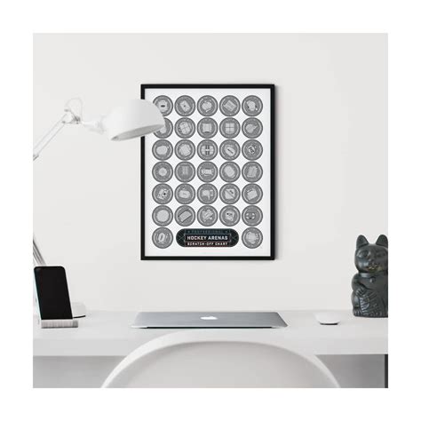 Pop Chart | Hockey Arenas Scratch-Off Poster | 12 x | Ubuy India