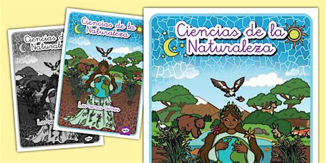 Portada de cuaderno: Ciencias de la naturaleza - Los seres vivos