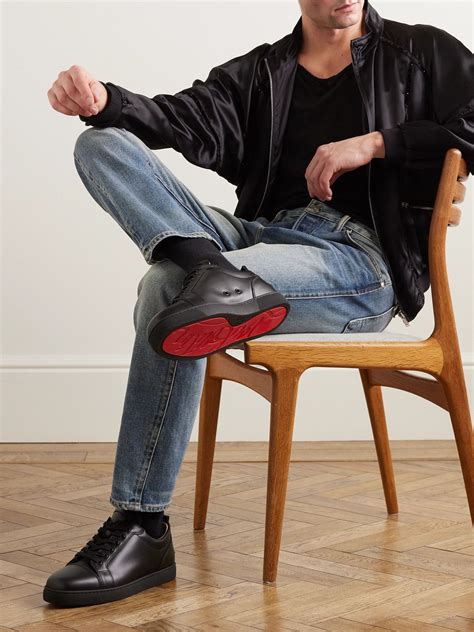 CHRISTIAN LOUBOUTIN Louis Junior Leather Sneakers for Men in 2024 ...