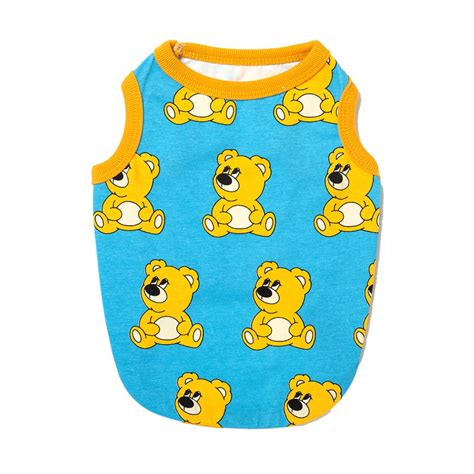【andblank】JOY BEAR SLEEVELESS（BLUE） | 犬服・名入れ服専門店 roly-poly