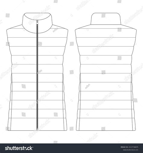 1,012 Down Vest Template Images, Stock Photos & Vectors | Shutterstock