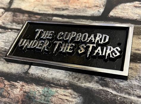 The Cupboard Under the Stairs! Wizarding Novelty Sign