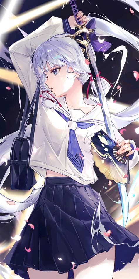 JK Ayaka (2400x4800) : r/Genshin_Wallpaper