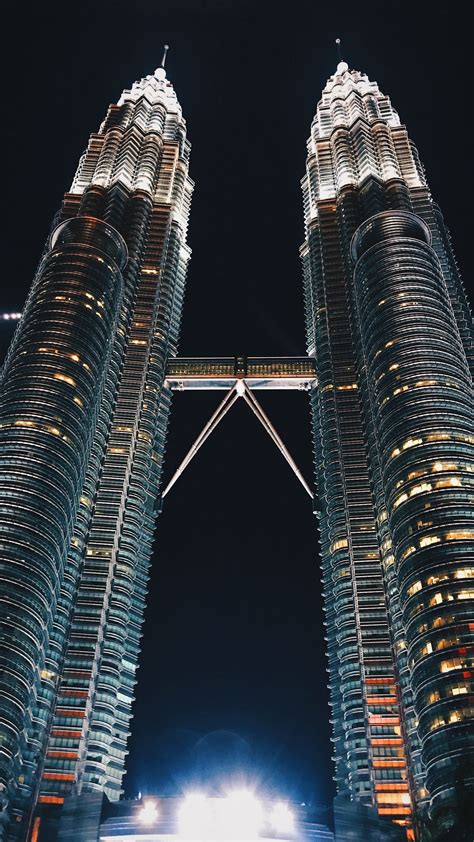 Download wallpaper 1080x1920 skyscrapers, bottom view, towers ...