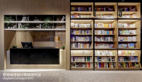 书店收银台设计 – 设计本装修效果图