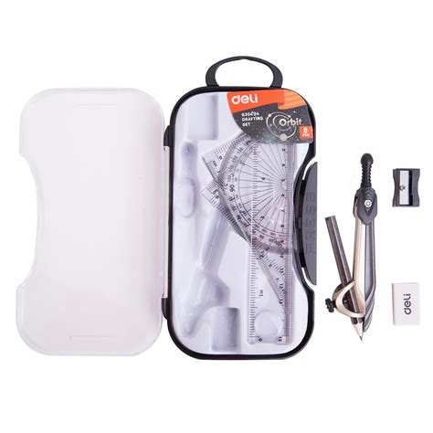 مجموعة أدوات هندسية من ديلي، 8 قطع Deli geometry Set 8 pcs