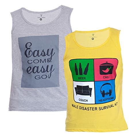 Buy TeesTadka Men's Printed Gym Vest (Pack of 2) at Amazon.in