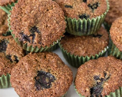 Blueberry Flax Oat Bran Muffins Recipe | SideChef
