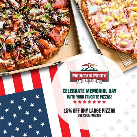 Mountain Mike's Pizza menu in Fresno, California, USA