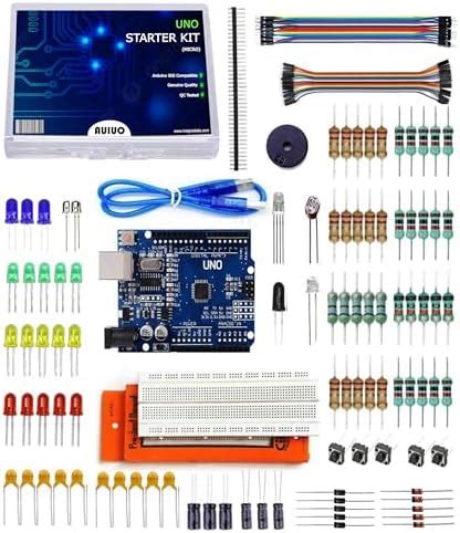 AUIUO - UNO R3 Beginners Kit Compatible with Arduino IDE | Includes UNO ...
