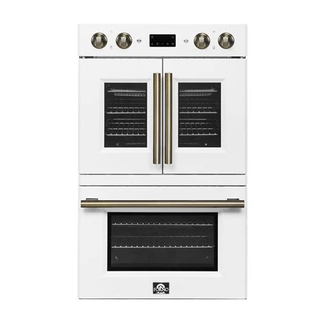 FORNO Asti 30" 7.36 cu. ft. French Door Double Electric Wall Oven with
