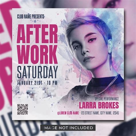 DJ Club Party Flyer Social Media Post Template Banner | Premium-PSD-Datei