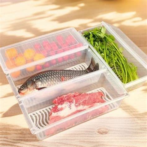 KWINTAS Sleek Fridge Stacking Containers set - 1500 ml Plastic Fridge ...