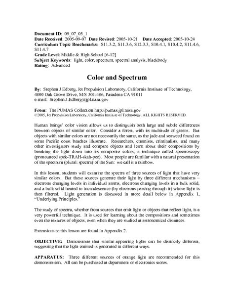 Image result for Lesson On Colour Spectrum