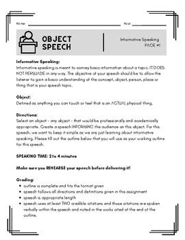 Image result for Object Speech Example