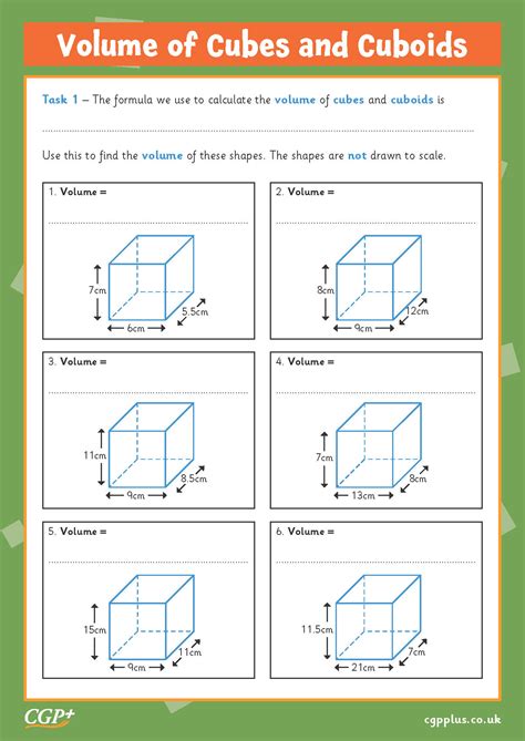 Volume of a Cube Worksheet: Practice Problems and Solutions