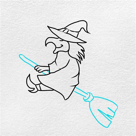 How To Draw Halloween Witches Step By Step at Madeleine Frayne blog