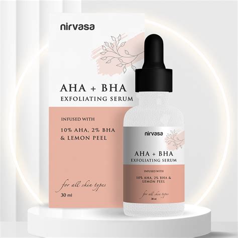 Buy Best AHA+BHA Exfoliating Serum Online at Best Price in India – NIRVASA