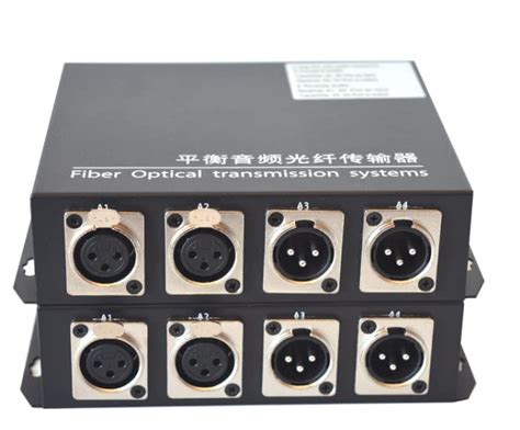 Hanutech 2 Channel Bi Directional Balanced Xlr Audio To Fiber ...