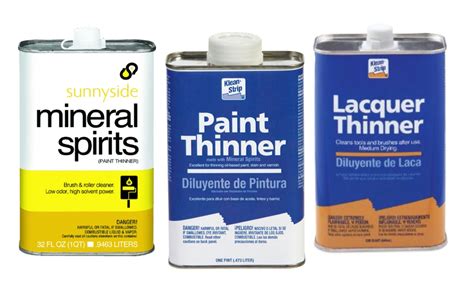 Difference Between Mineral Spirits, Paint Thinner and Lacquer Thinner