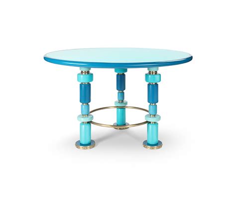 Tota Dining Table, Aqua – Taamaa India
