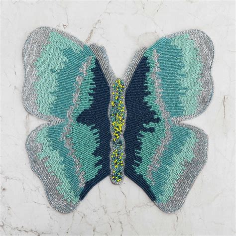 Buy Mandarin Butterfly-shaped Beaded Placemat from Home Centre at just ...
