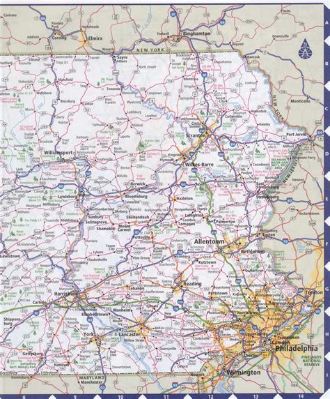 Map of pennsylvania highways