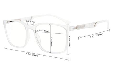 Buy Large Frame Computer Glasses Blue Light Filter Reading Eyeglasses ...
