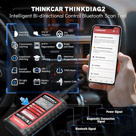 Thinkcar Thinkdiag2 Bidirectional OBD2 Scanner, Bluetooth5.0, India | Ubuy