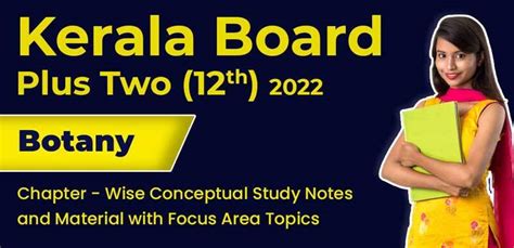 Kerala Board Plus Two (12th) 2022 : Botany Chapter - Wise Conceptual ...
