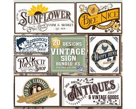 Vintage Sign Png