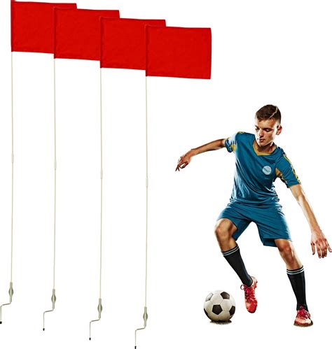 Amazon.com : FORZA Soccer Corner Flags - Set of 4 Spring Loaded Corner ...