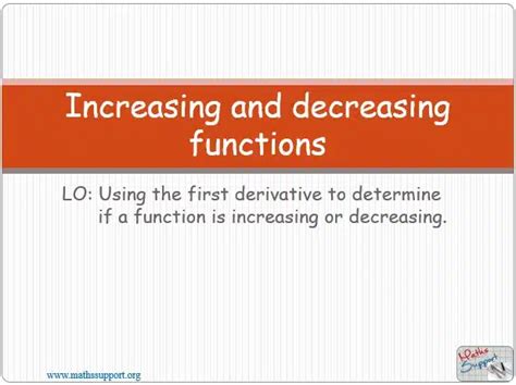 Image result for Increasing and Decreasing Functions Trick