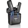 GRENARO J13 Wireless Mic, Noise Reduction Lapel Mic with Charging Case ...