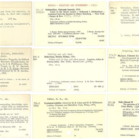 Library Card Catalogue 的图像结果