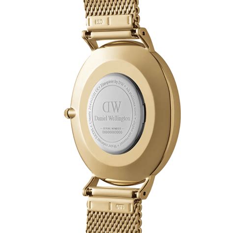 Daniel Wellington Petite Sheffield Rose Set | Black Dial & Gold Mesh ...